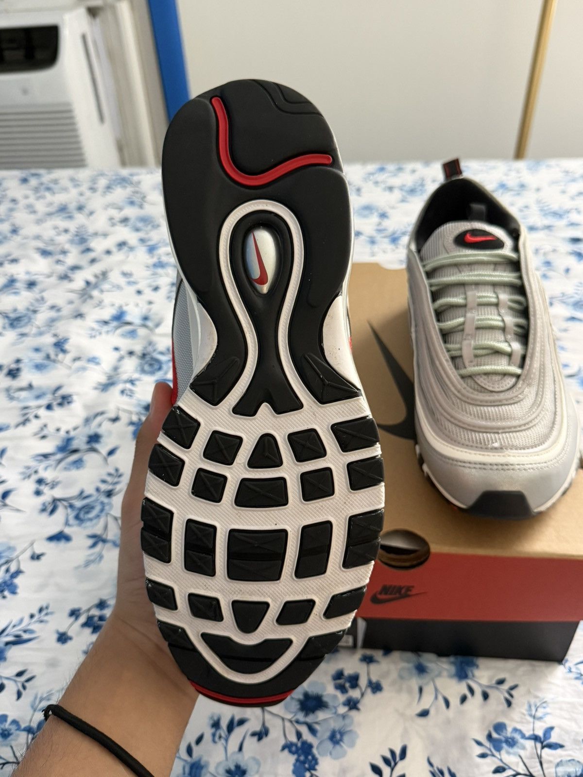 Nike Air Max 97 'Silver Bullet' 2022 Size US 9.5 / EU 42-43 - 5 Thumbnail