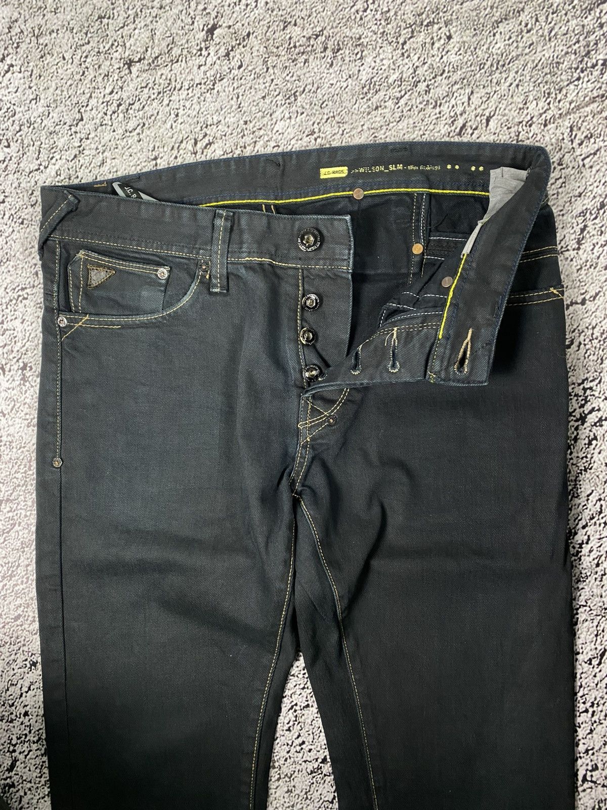 Vintage Vintage Y2K faded waxed style denim jeans Japanese Size US 32 / EU 48 - 3 Thumbnail
