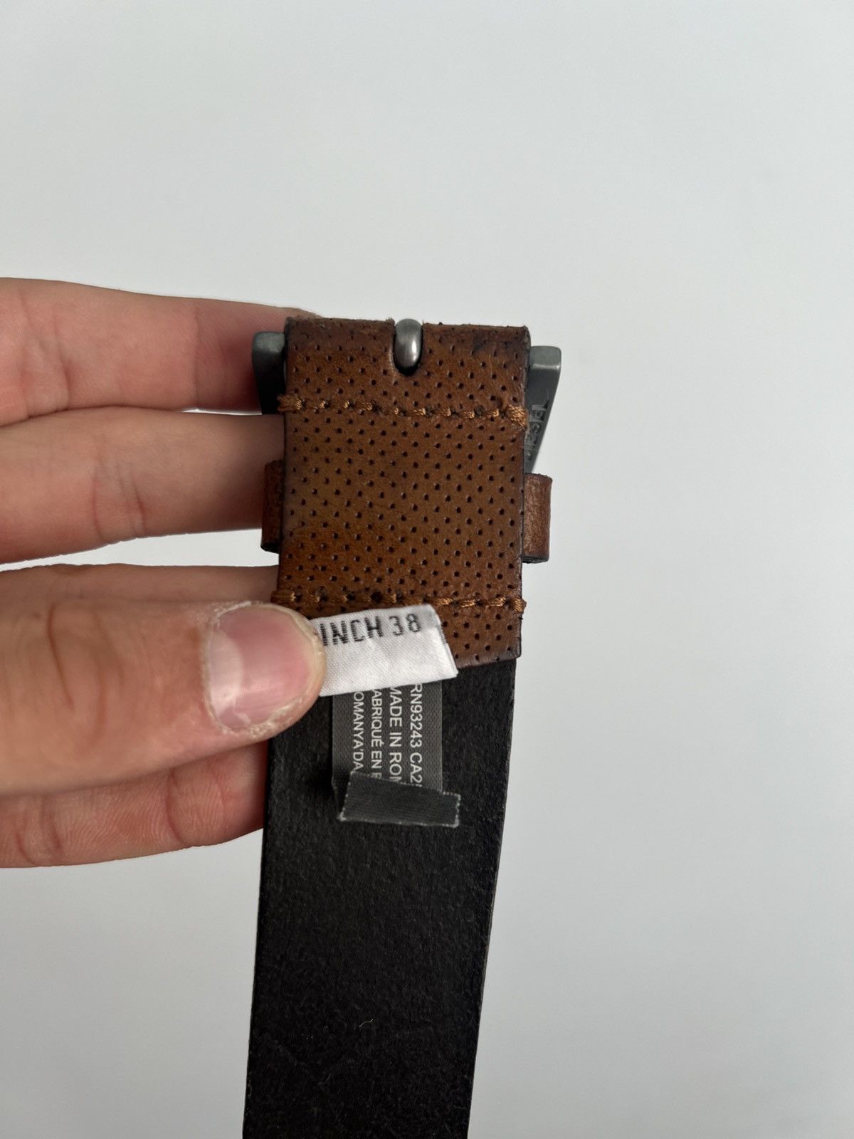Diesel Vintage Leather Diesel Belt Size ONE SIZE - 5 Thumbnail