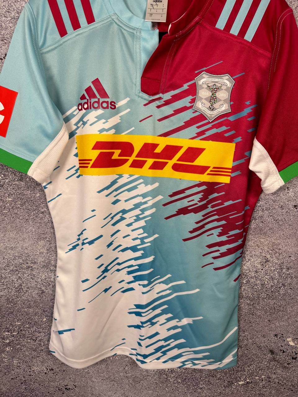 Adidas Harlequins Rugby Away Jersey 2016 Adidas 150th Anniversary Size US S / EU 44-46 / 1 - 4 Thumbnail