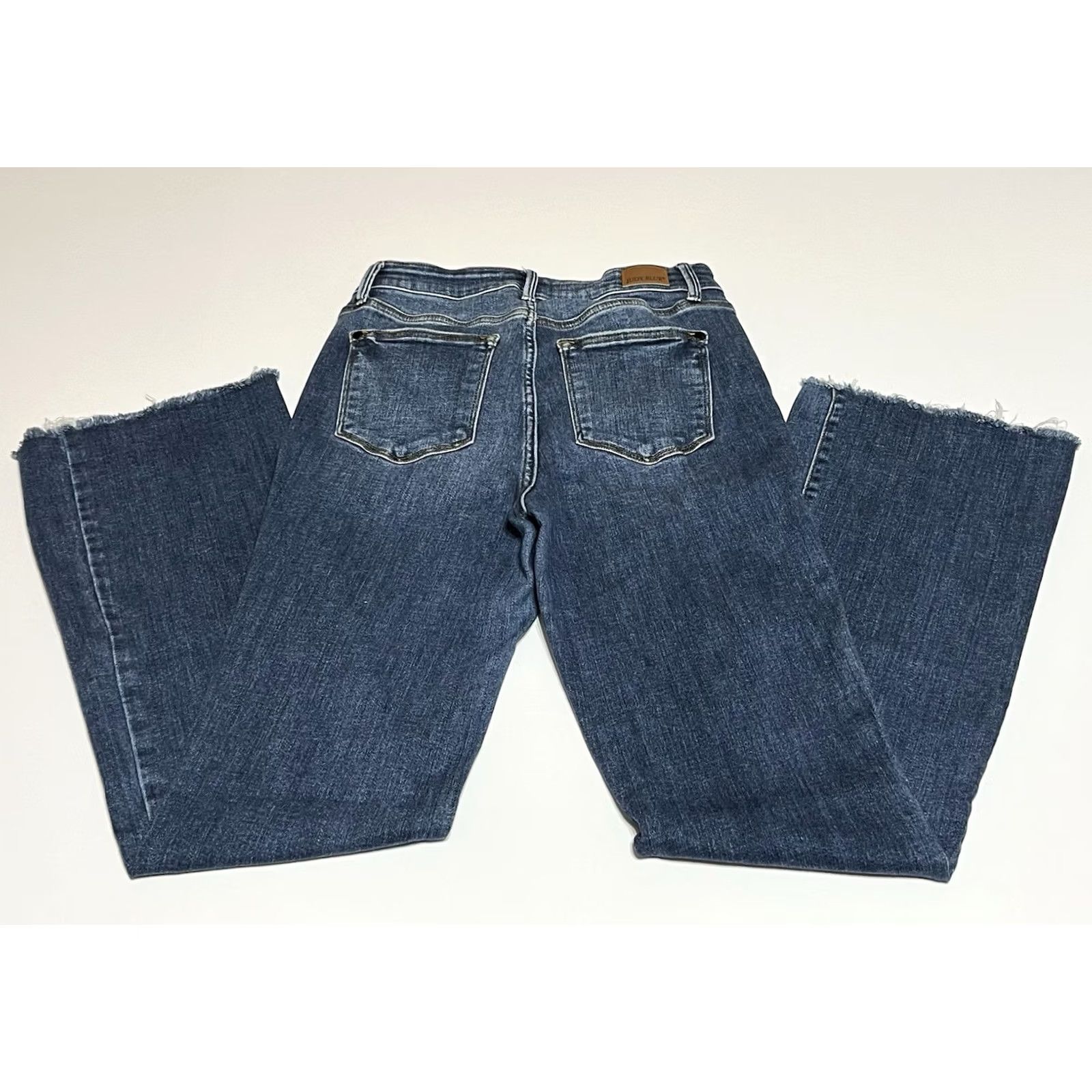 Vintage Judy Blue Jeans Womens Bootcut 28x30 Distressed Stretch Blue Size 28" / US 6 / IT 42 - 2 Thumbnail