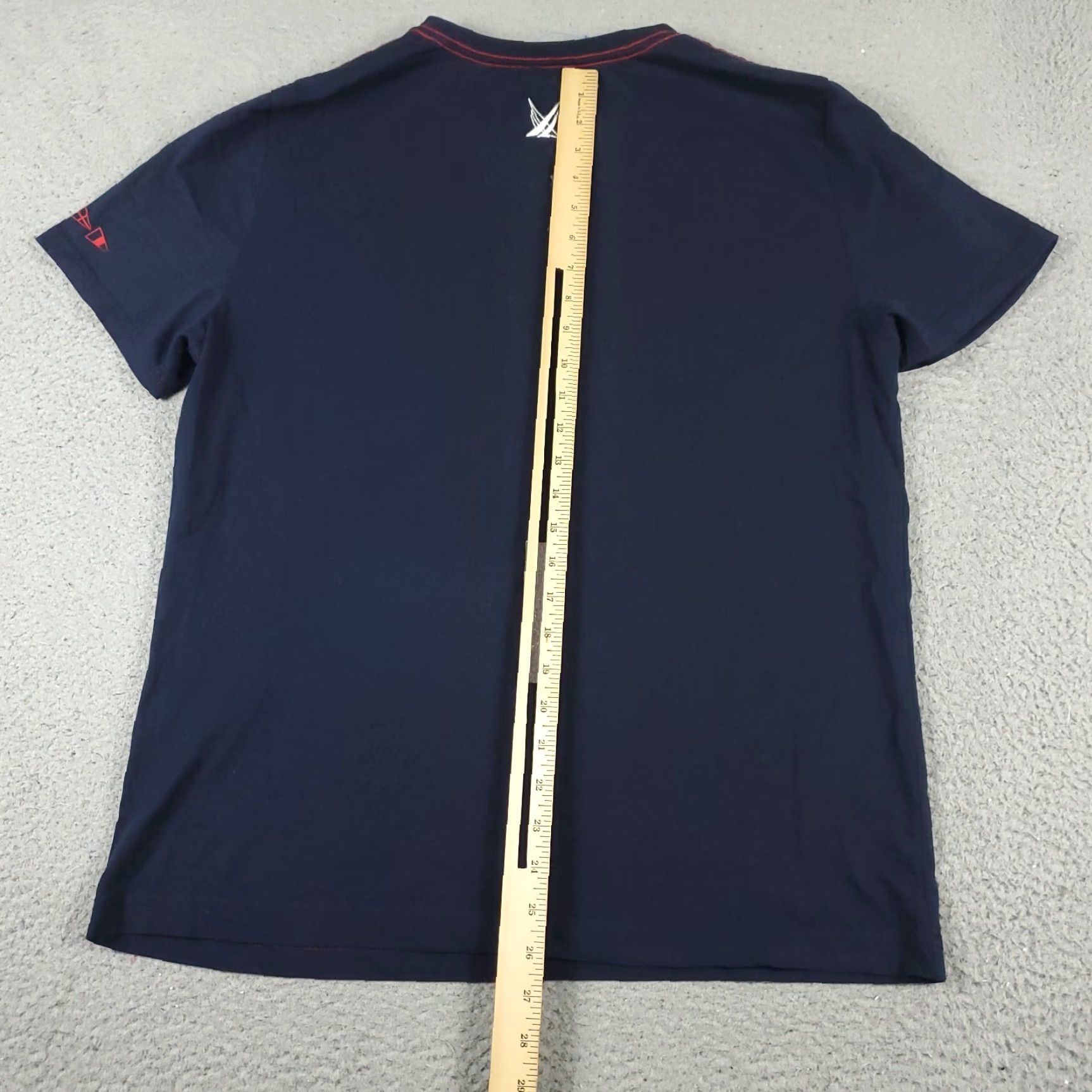 Nautica Nautica T Shirt Mens Size Medium Blue Solid Short Sleeve Crew Neck Cotton Regular Adult M Mens Size US M / EU 48-50 / 2 - 6 Thumbnail
