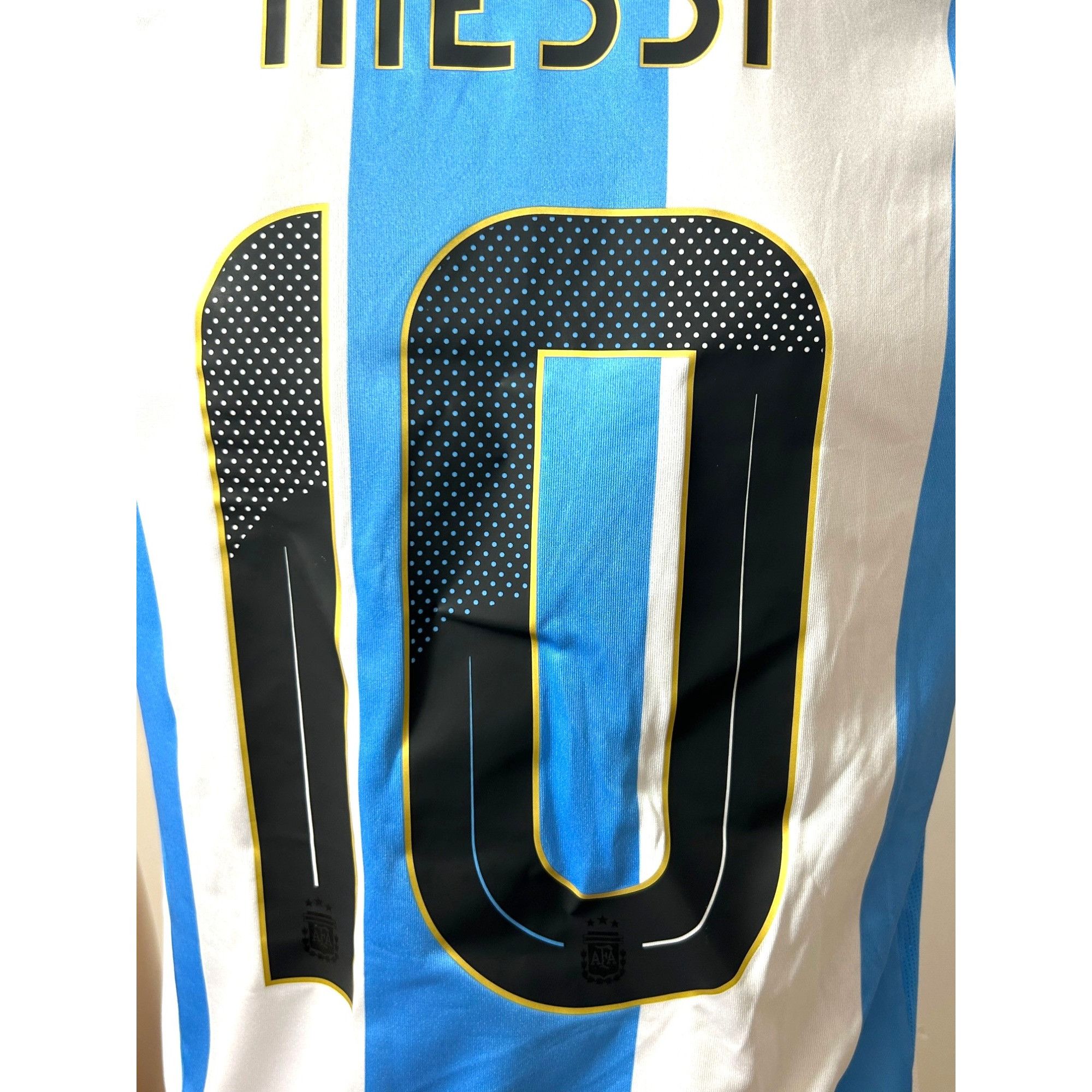 Adidas Adidas Messi Soccer Jersey S Slim White Blue 2022 Short Slee Size US S / EU 44-46 / 1 - 20 Thumbnail