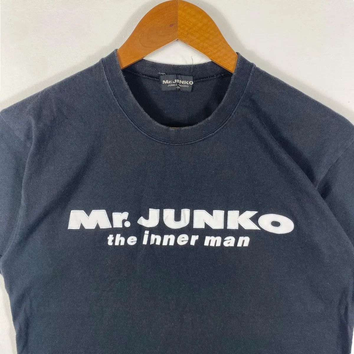 Designer × Mr. Junko × Vintage Vintage 90's MR JUNKO The Inner Man Embosses Font Print Tee Size US M / EU 48-50 / 2 - 2 Thumbnail
