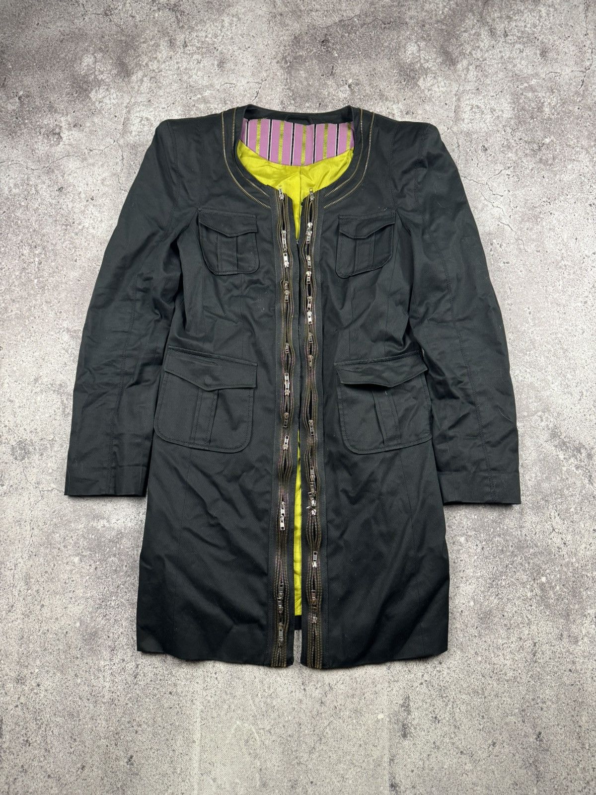 Japanese Brand Vintage Japanese Avant Garde Y2K punk goth Multi Zip Jacket Size M / US 6-8 / IT 42-44 - 1 Thumbnail