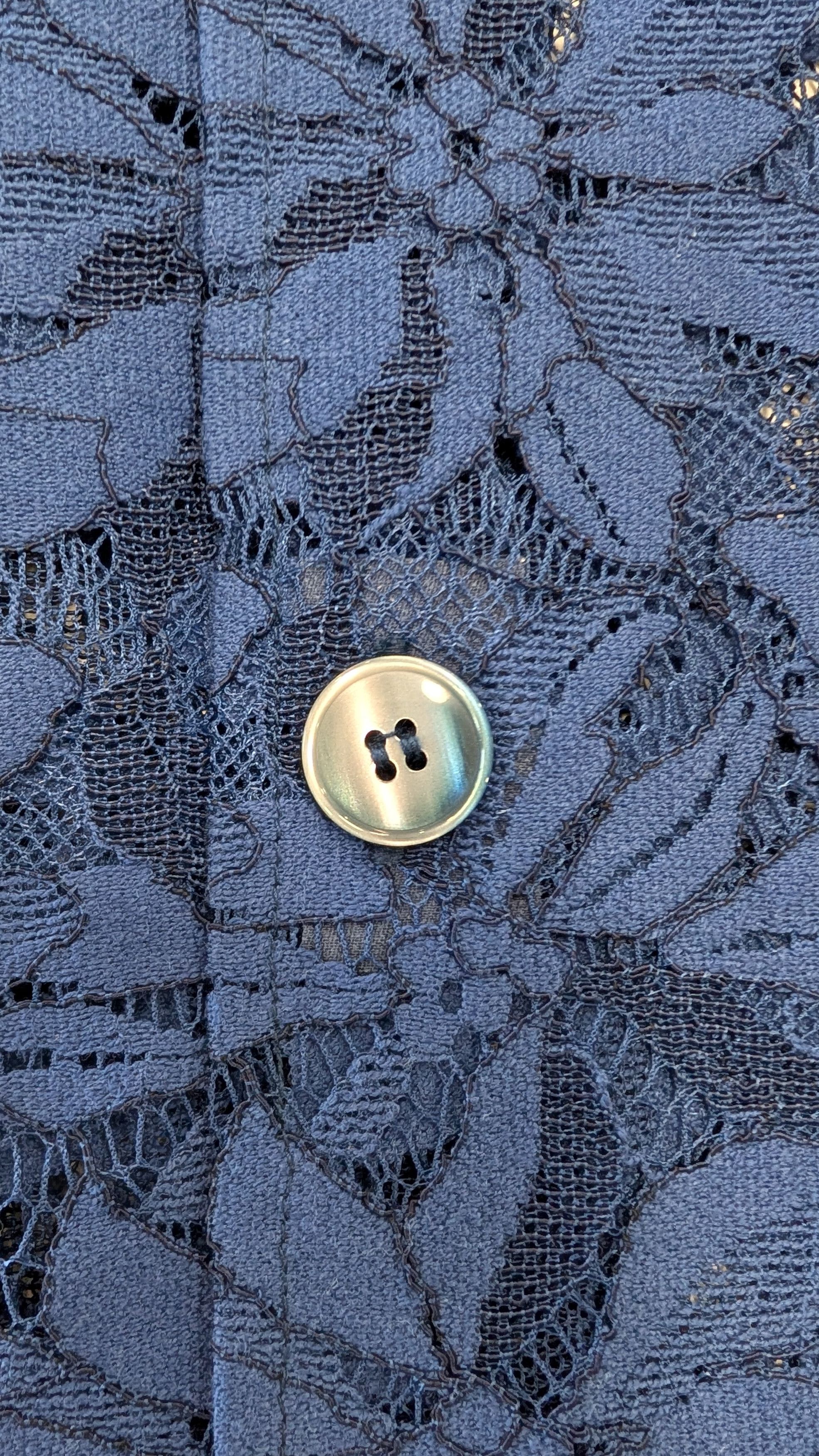 Needles Needles Navy Cabana Shirt – Floral Lace – Size Small Size US S / EU 44-46 / 1 - 8 Thumbnail