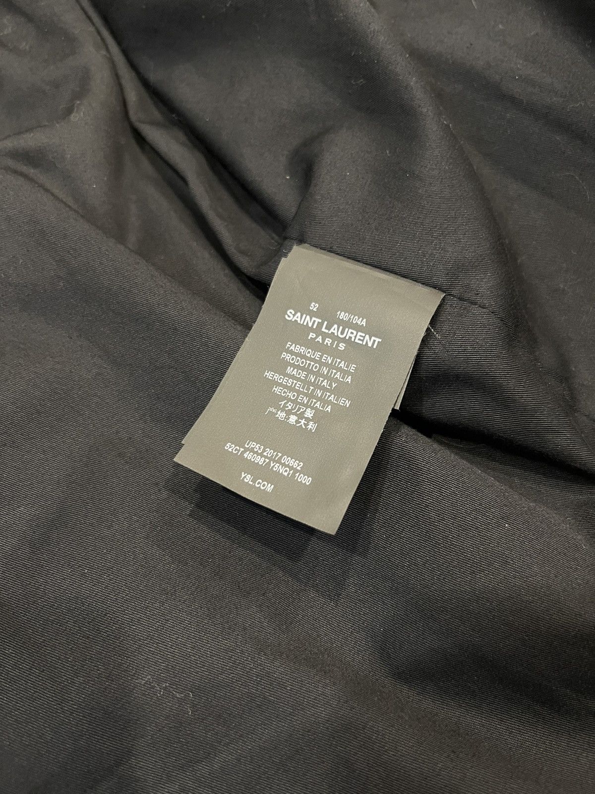 Saint Laurent Paris Lamb Skin Bomber Jacket Size US L / EU 52-54 / 3 - 10 Thumbnail