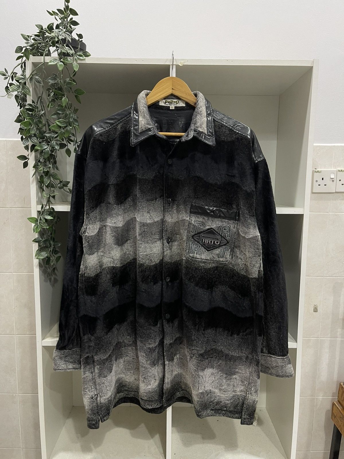 Japanese Brand Parto Fleece Button Up Size US L / EU 52-54 / 3 - 1 Thumbnail