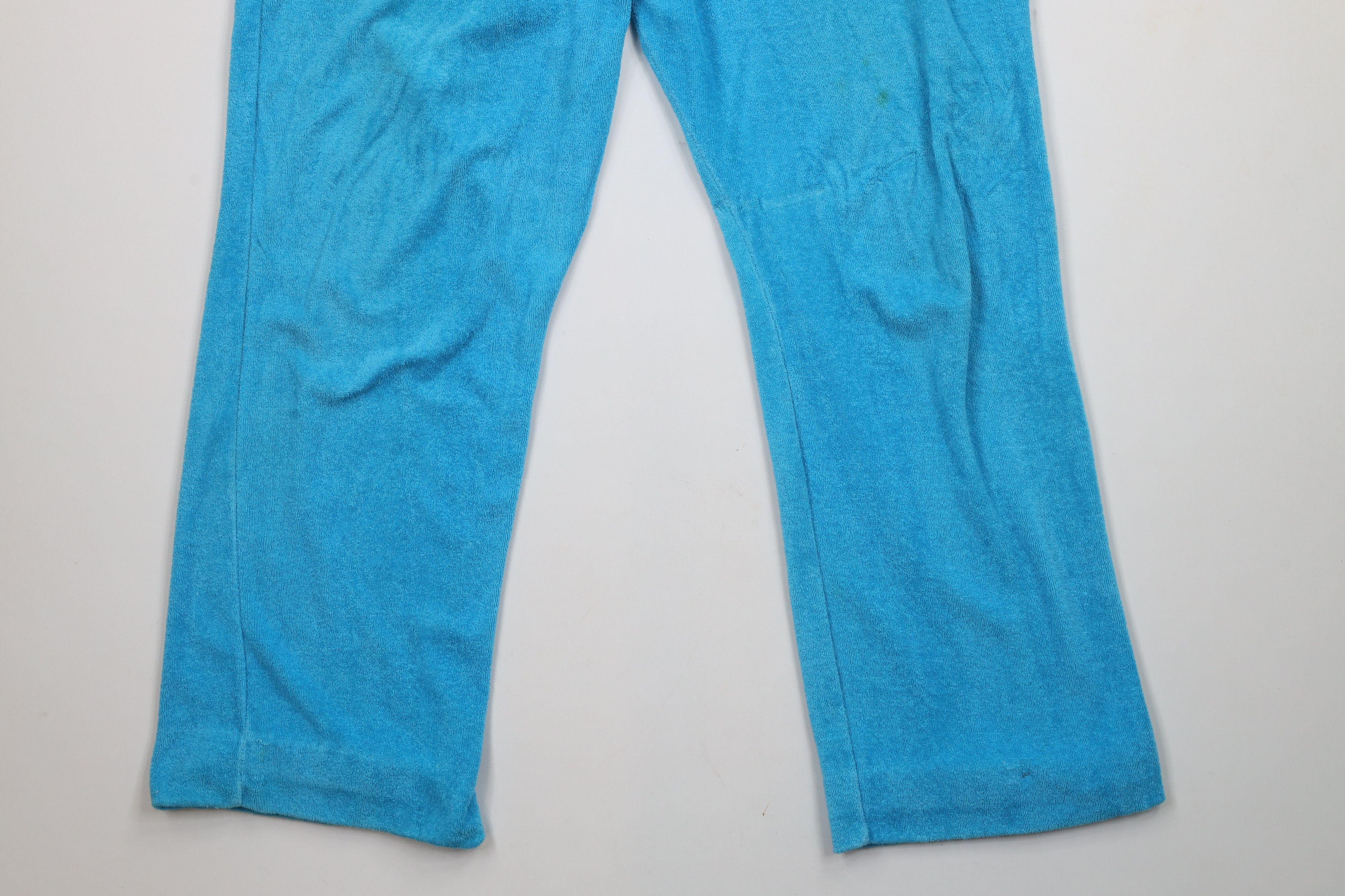 Vintage Vintage 70s Streetwear Terry Cloth Bell Bottoms Pants USA Size 38" / US 16 / IT 52 - 4 Thumbnail