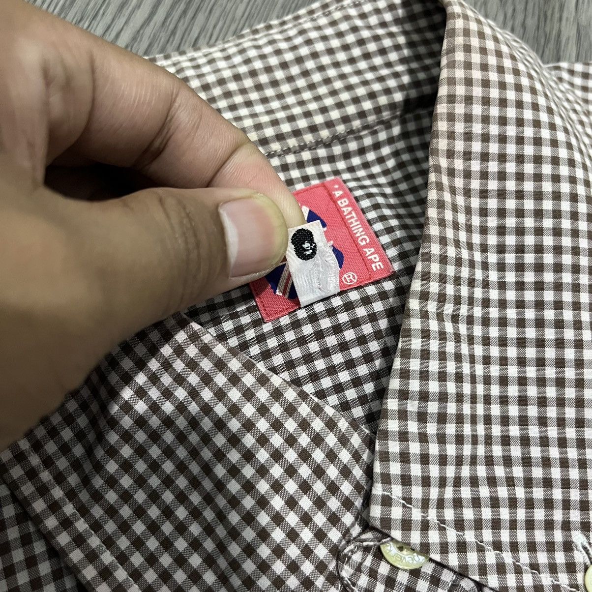Bape 90a A Bating Ape Pocket Plaid Shirt Size US XL / EU 56 / 4 - 8 Thumbnail