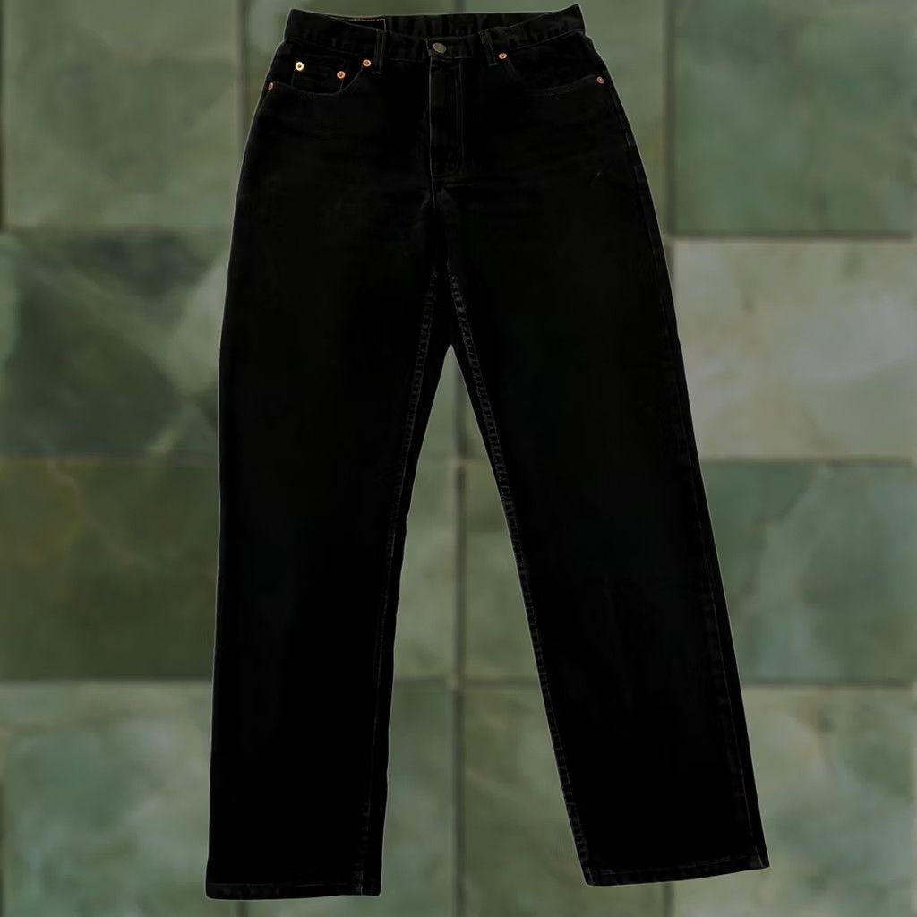 Levi's Vintage Levi’s 882 Jeans Black Denim Straight Fit Orange Tab 90s 30W 29L Womens Size 30" / US 8 / IT 44 - 1 Thumbnail