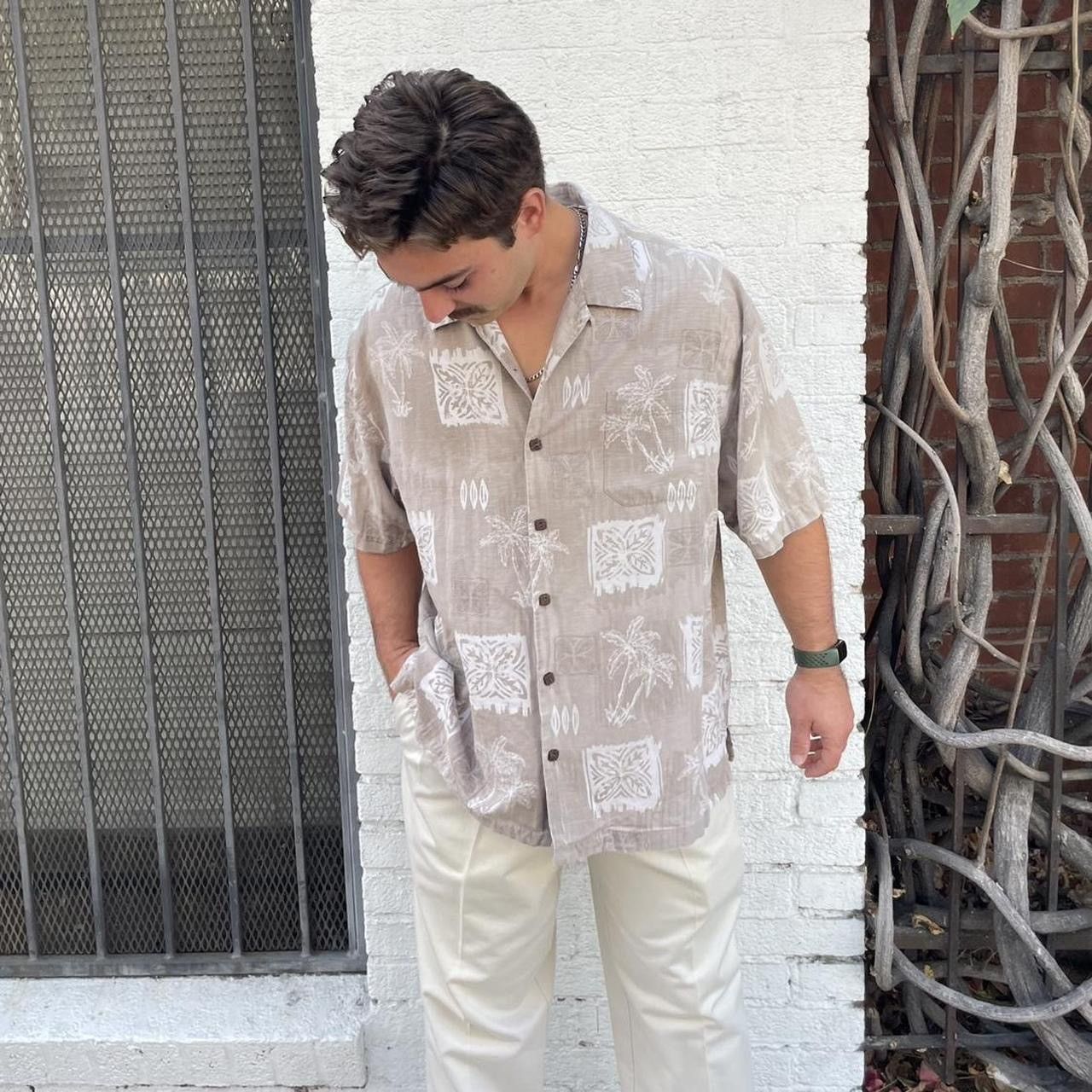 Tommy Bahama Vintage Jamaica jaxx silk vacation casual beige sz xxl Size US XXL / EU 58 / 5 - 1 Thumbnail