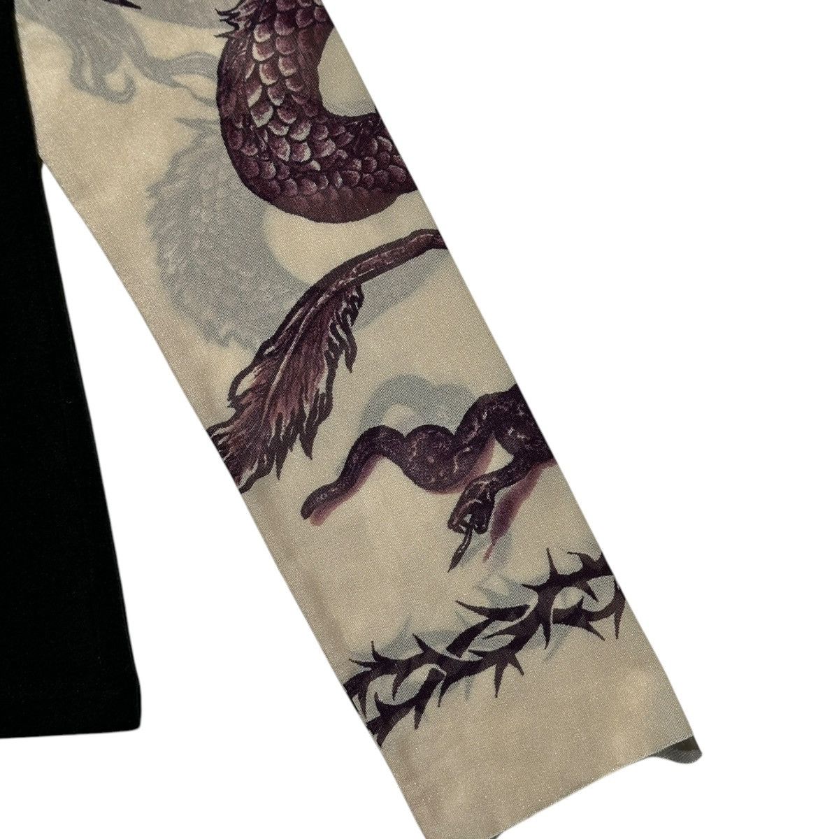 Jean Paul Gaultier 1996 Dragon tribal mesh sleeve shirt Size US M / EU 48-50 / 2 - 3 Thumbnail