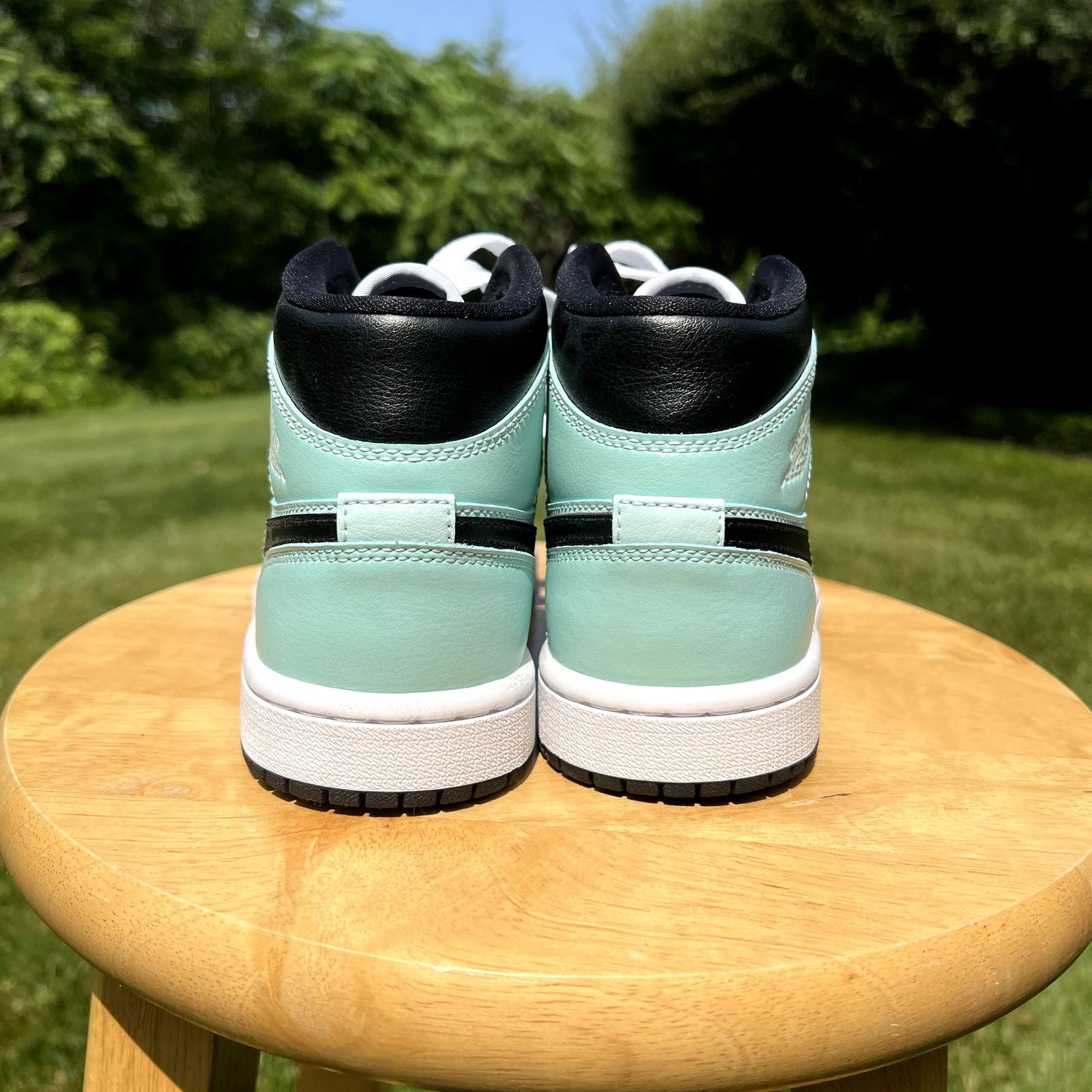 Jordan Brand × Nike Wmns Air Jordan 1 Mid Aqua Black Women's Shoes - Size 5.5 Size US 5.5 / IT 35.5 - 6 Thumbnail