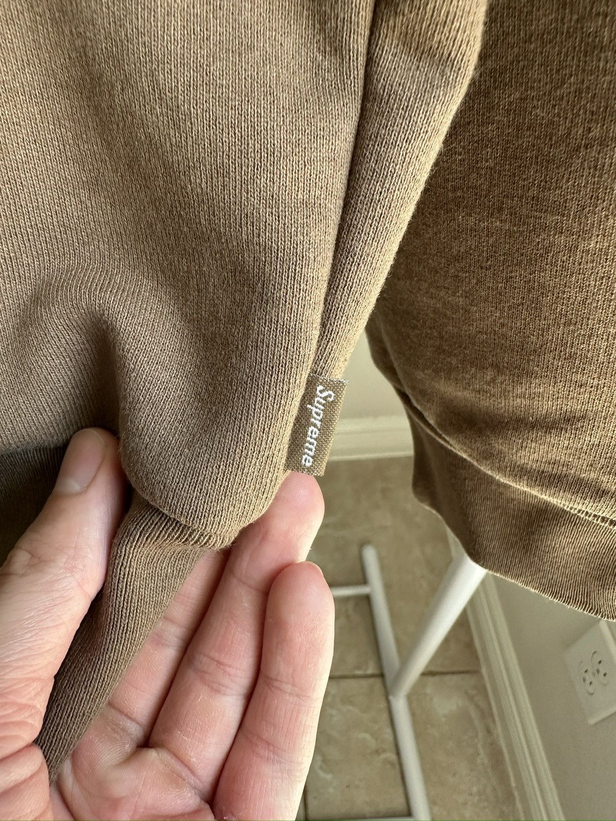 Supreme Thermal Line Arc Zip Up Hoodie Dusty Brown Size US M / EU 48-50 / 2 - 5 Thumbnail