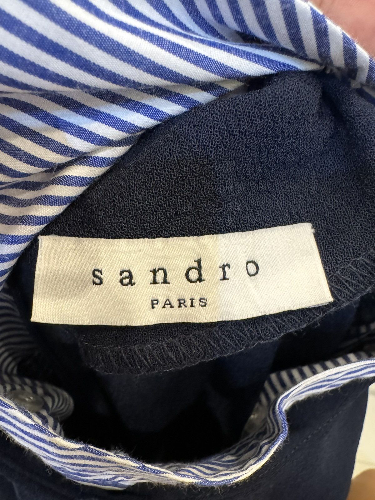 Sandro Sandro Gigi Blue Mini Dress Size M / US 6-8 / IT 42-44 - 6 Thumbnail