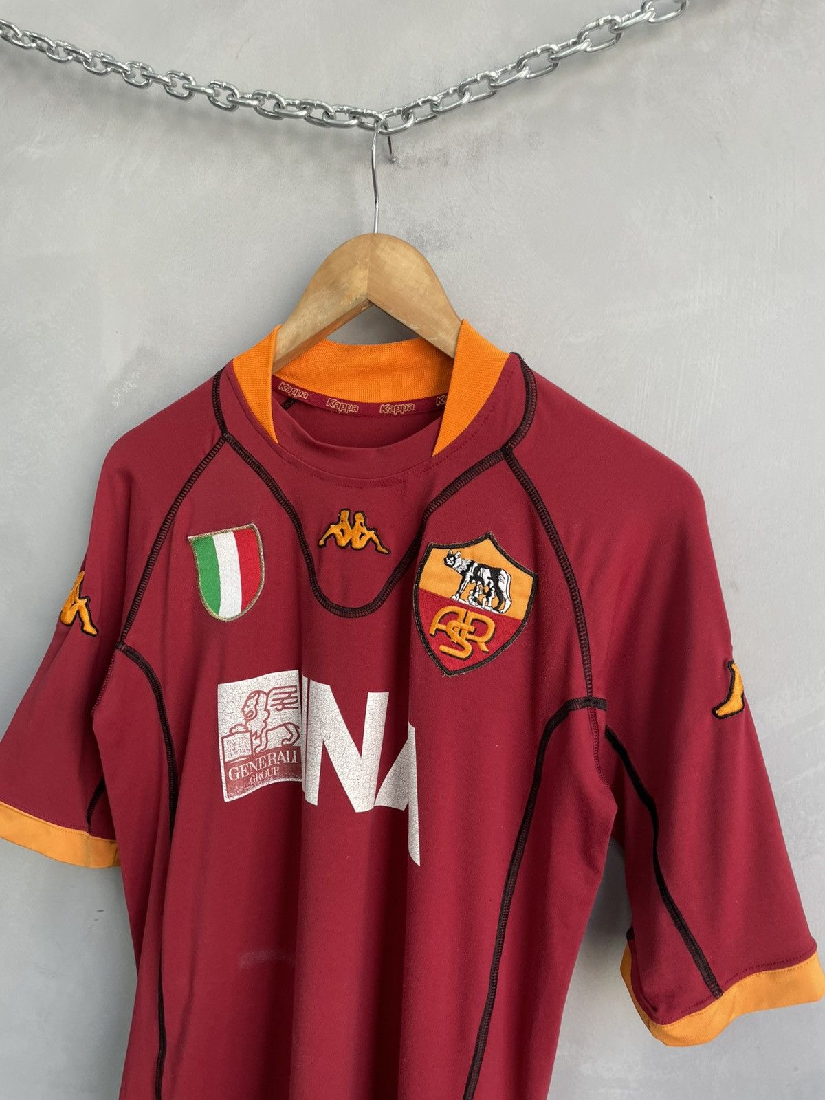 Kappa Kappa Jersey AS Roma 2000s Soccer T-shirt Size US M / EU 48-50 / 2 - 3 Thumbnail