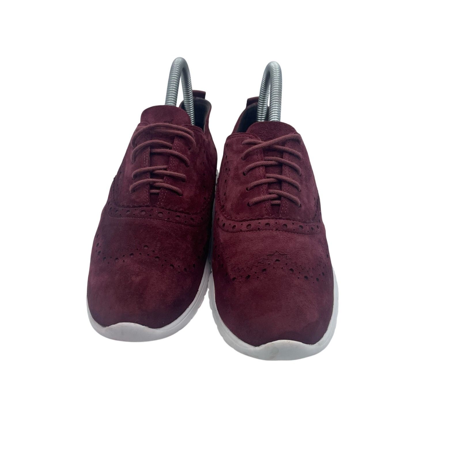 Cole Haan Cole Haan ZeroGrand Wingtip Oxford Shoes Suede Red Women 7.5 Size US 7.5 / IT 37.5 - 2 Thumbnail