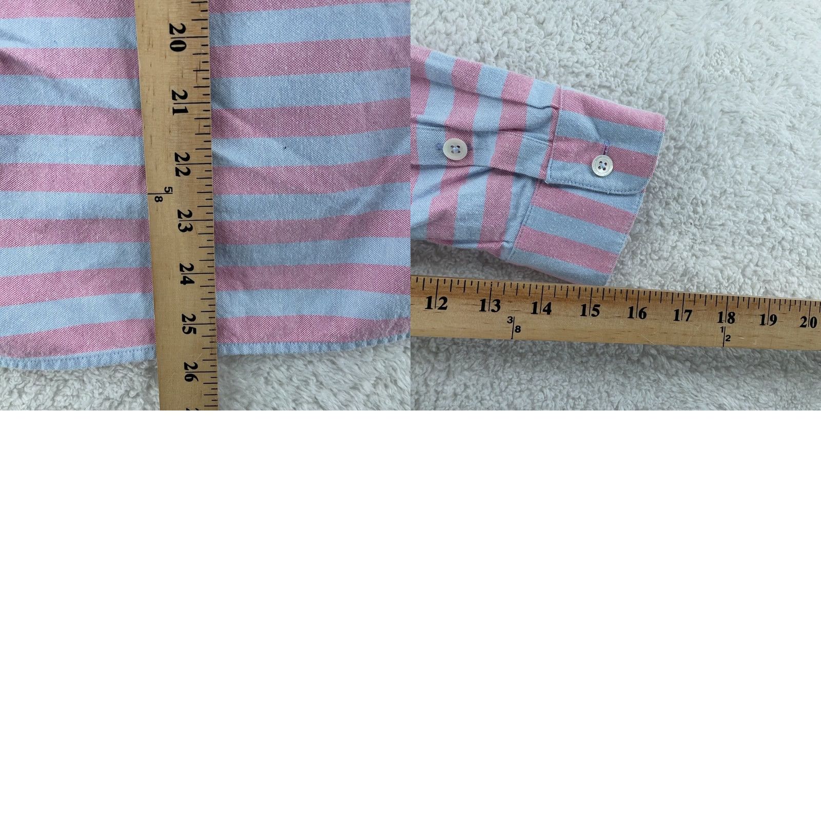 Vineyard Vines Vineyard Vines L/S Shirt Womens 4 Pink Blue Relaxed Coastside Striped Popover Shirt Womens Size S / US 4 / IT 40 - 8 Thumbnail