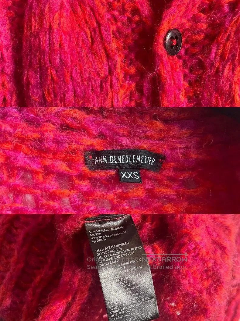 Ann Demeulemeester Ann Demeulemeester Mohair Knit Cardigan. Size US XXS / EU 40 - 5 Thumbnail