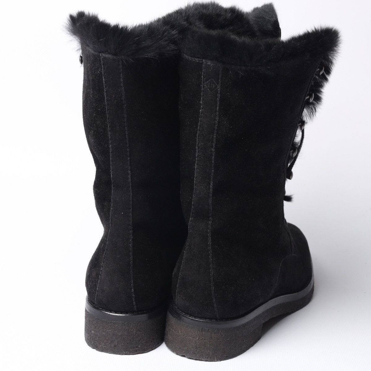Loro Piana Loro Piana Snow Dream Beaver Fur Black Suede Ankle Boots Size US 6 / IT 36 - 15 Thumbnail