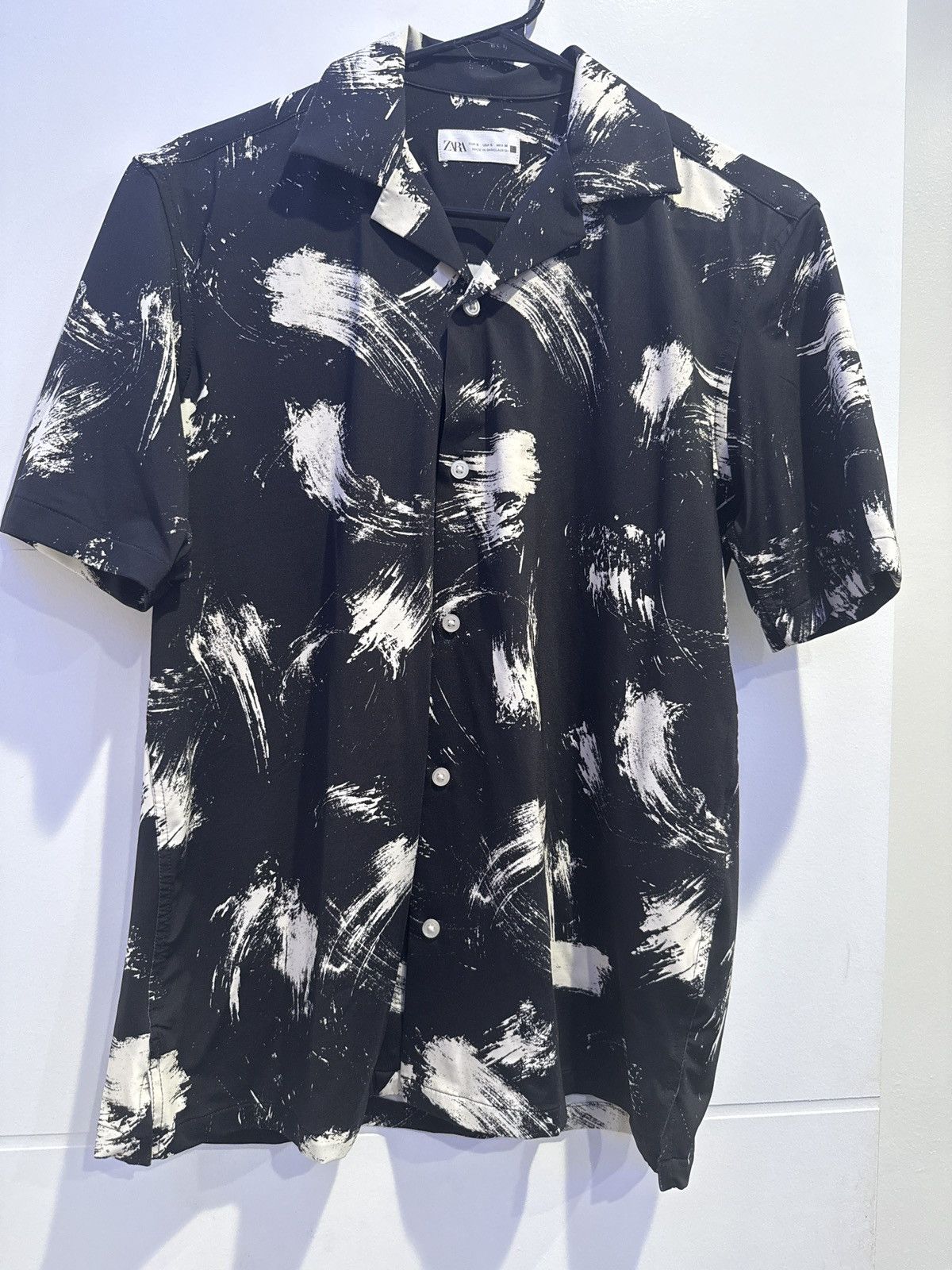Zara Zara Black paint splatter shirt Size US S / EU 44-46 / 1 - 1 Thumbnail