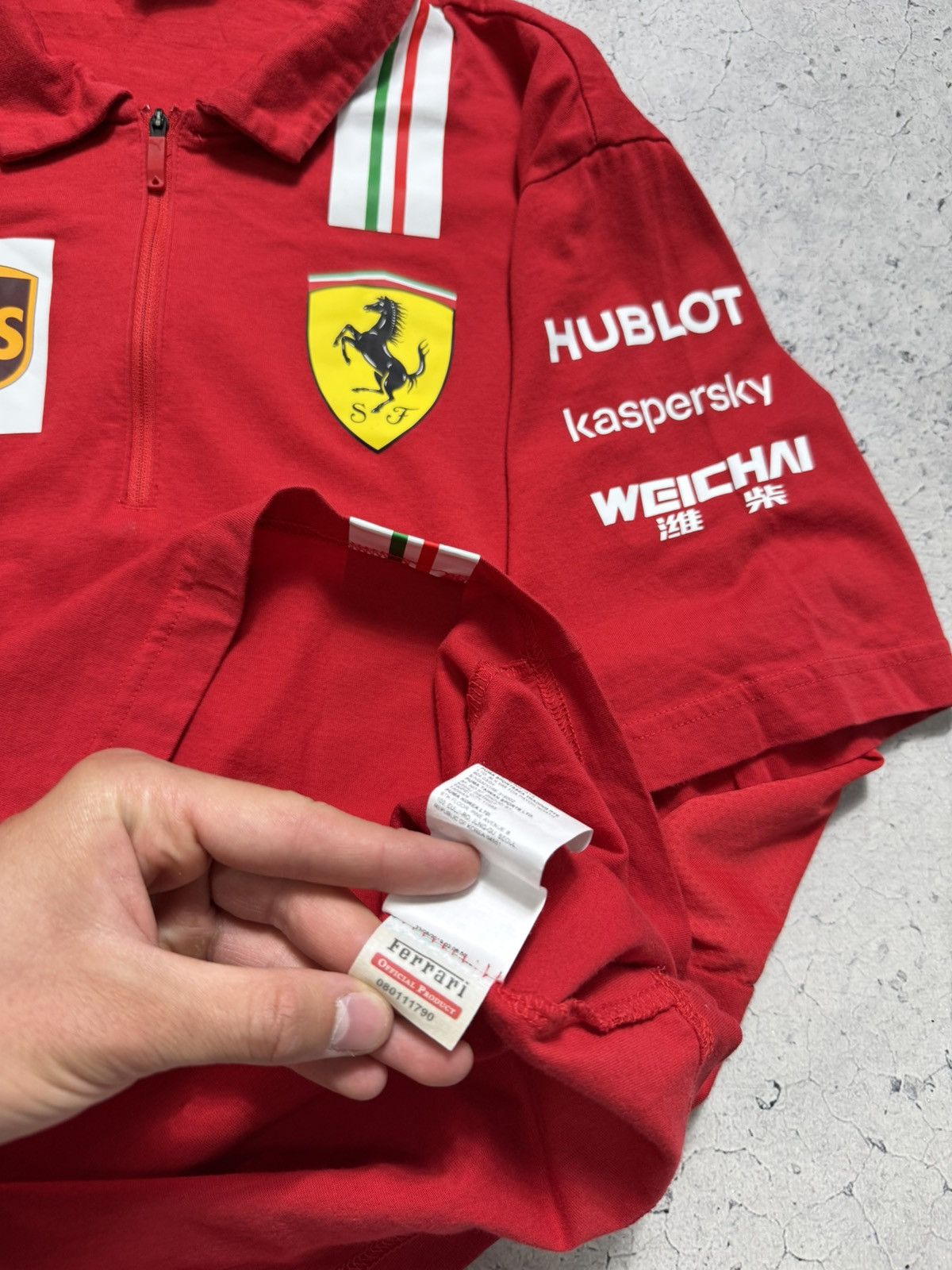 Ferrari × Puma Puma Ferrari Pirelli Racing Polo Shirt Vintage Size US XL / EU 56 / 4 - 11 Thumbnail