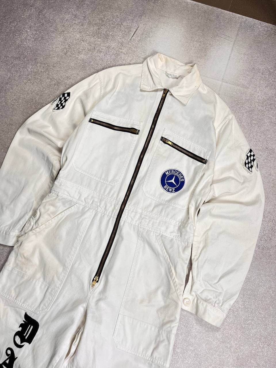 Mercedes-Benz Vintage 90s Mercedes Banz Racing Y2K Mechanic Jumpsuit M Size US 32 / EU 48 - 6 Thumbnail
