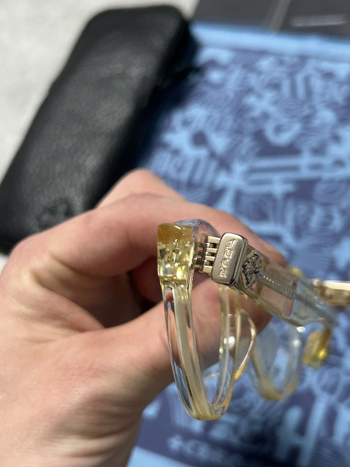 Chrome Hearts Chrome Hearts Peter Arnell Clear Gold Glasses Size ONE SIZE - 15 Thumbnail