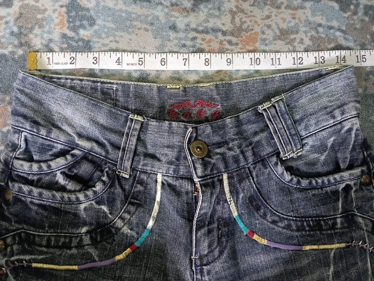 Tornado Mart Super Flare Jeans Black Stone Wash B.C.B.G Bootcut Jeans Size US 28 / EU 44 - 7 Thumbnail