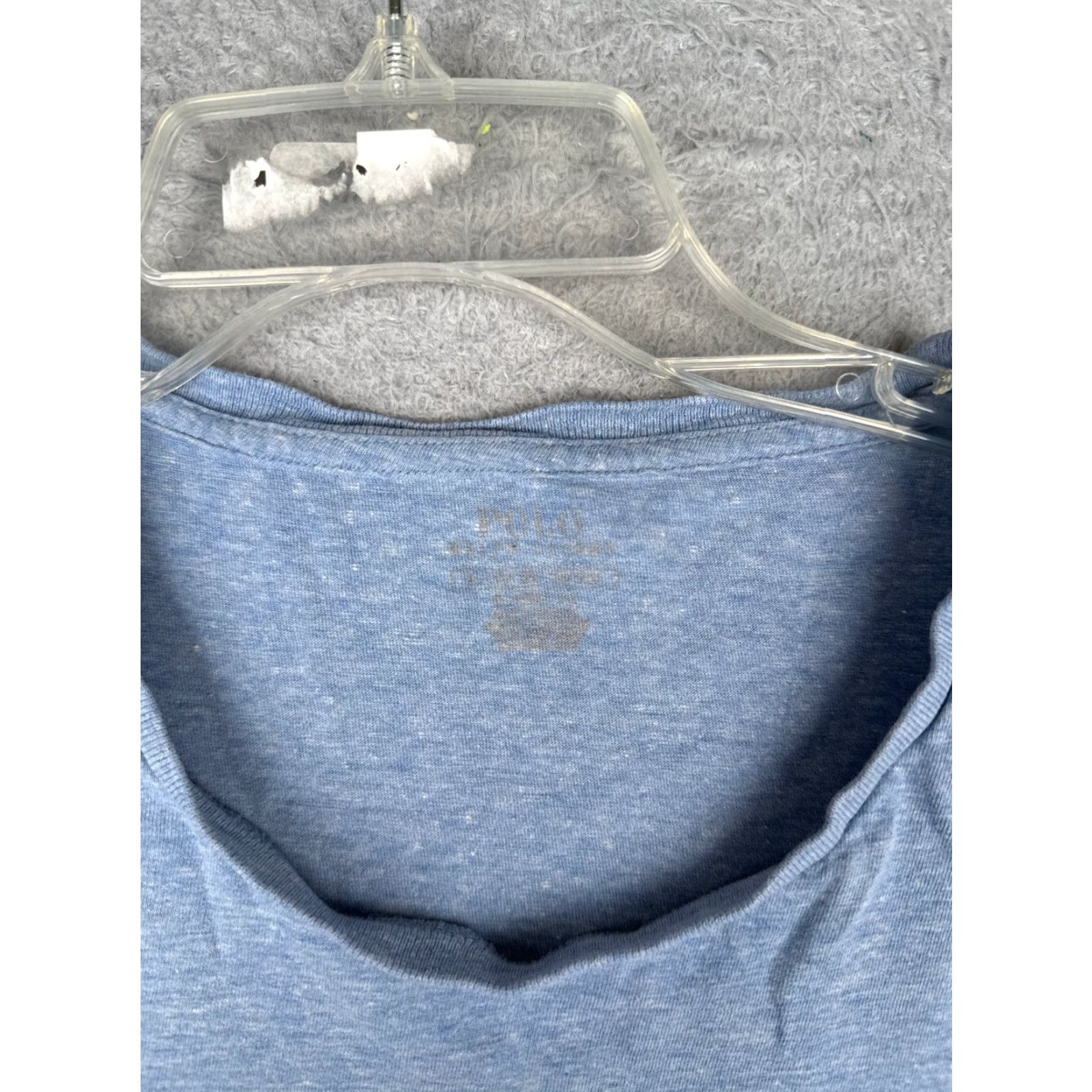 Ralph Lauren Polo Ralph Lauren Shirt Adult XL Blue Crew Neck 100% Cotton Pony Logo Jersey Short Sleeve Men’s T-Shirt IVN Size US XL / EU 56 / 4 - 7 Thumbnail
