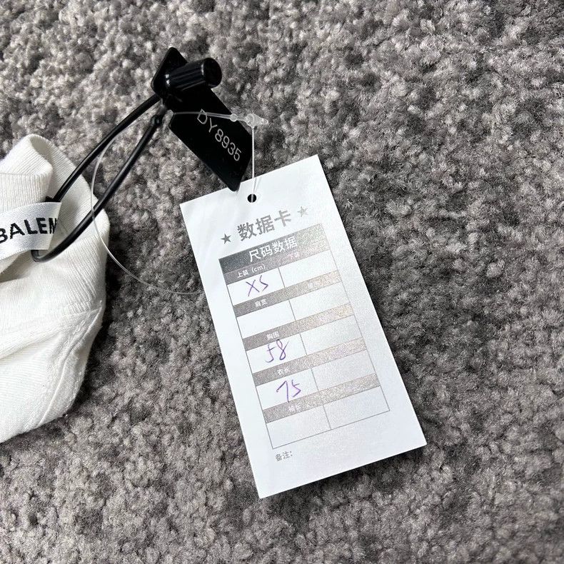 Balenciaga Balenciaga Back LOGO embroidered short sleeve 2502-Nextarro Size US XS / EU 42 / 0 - 6 Thumbnail