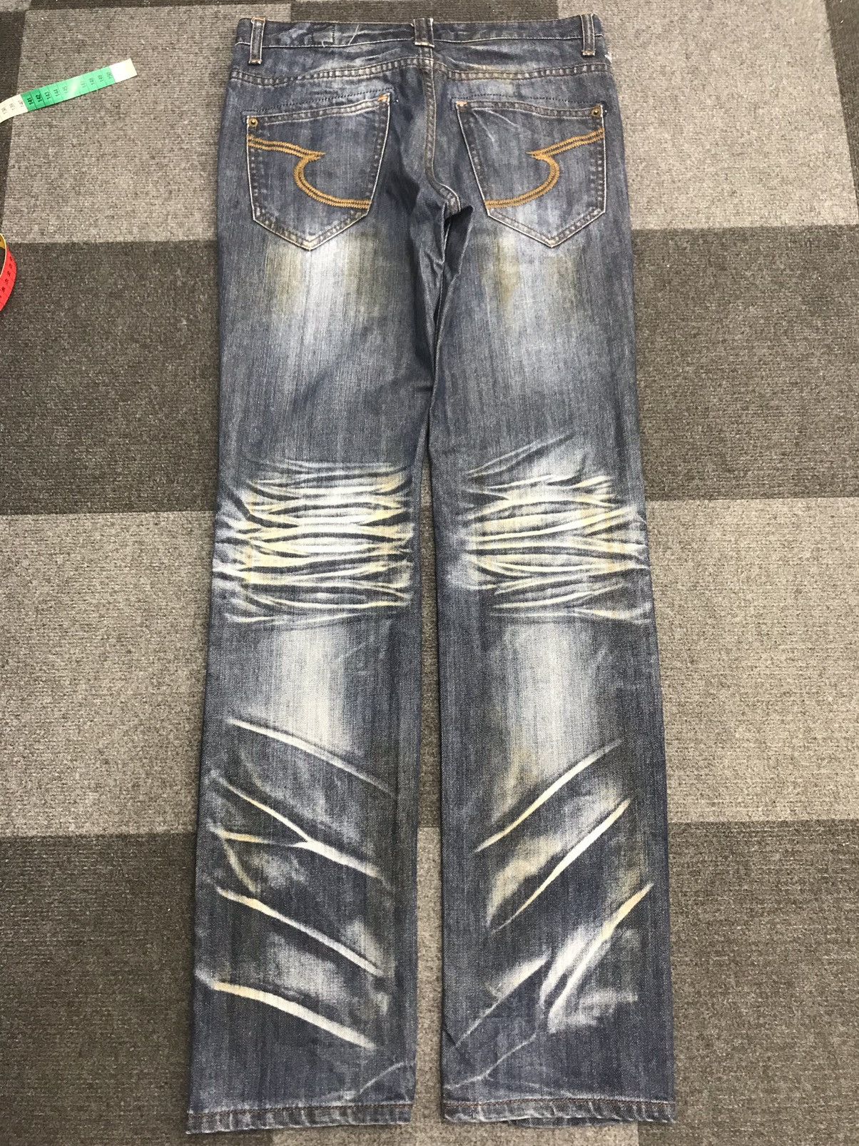 Japanese Brand 💥SICK💥semantic design Biker Style Sick Fades Denim F225 Size US 31 - 4 Thumbnail