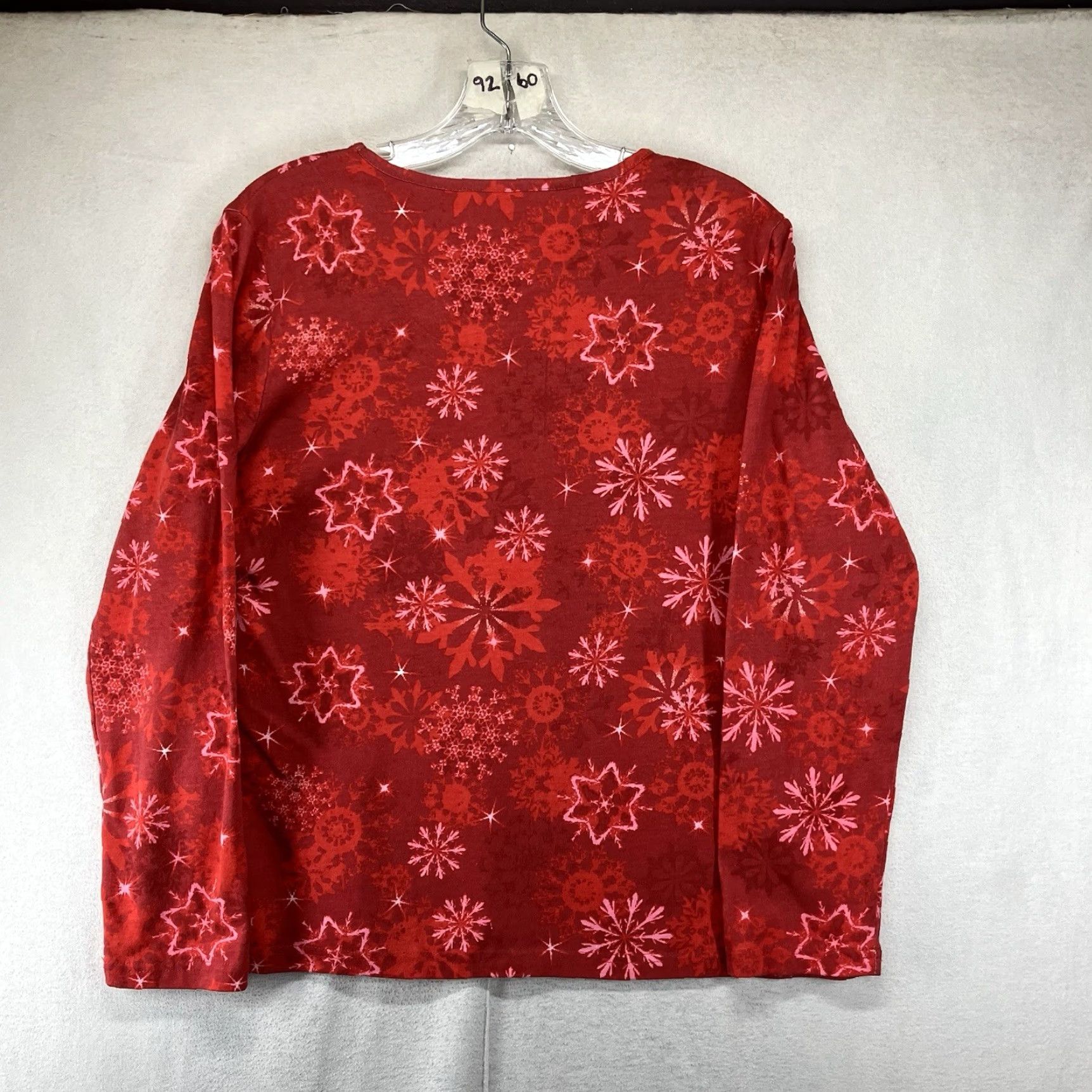 Basic Editions Women’s Blingy Christmas Shirt Graphic 50s 60s Retro Barn Cardinals Holly Medium Size M / US 6-8 / IT 42-44 - 2 Thumbnail