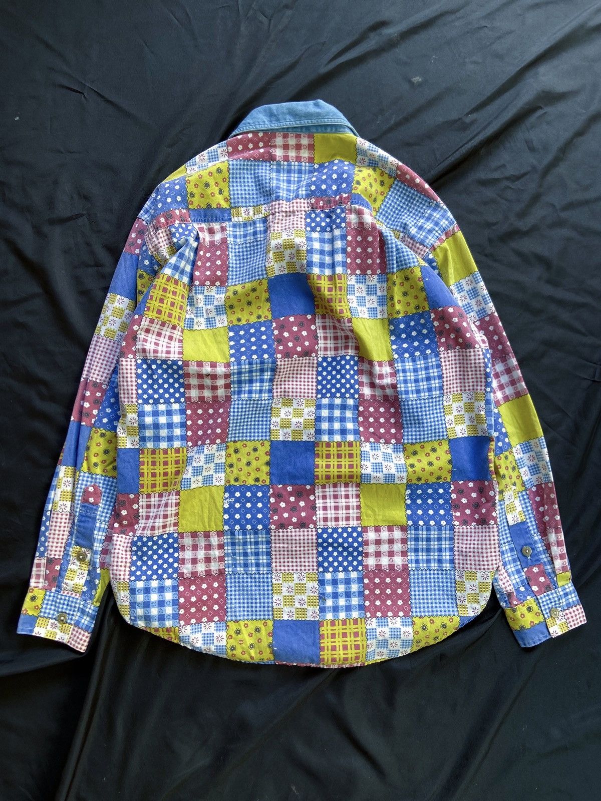 Handmade INDEPENDENT BODY & SOUL PATTERN BUTTON DOWN SHIRT Size US L / EU 52-54 / 3 - 2 Thumbnail