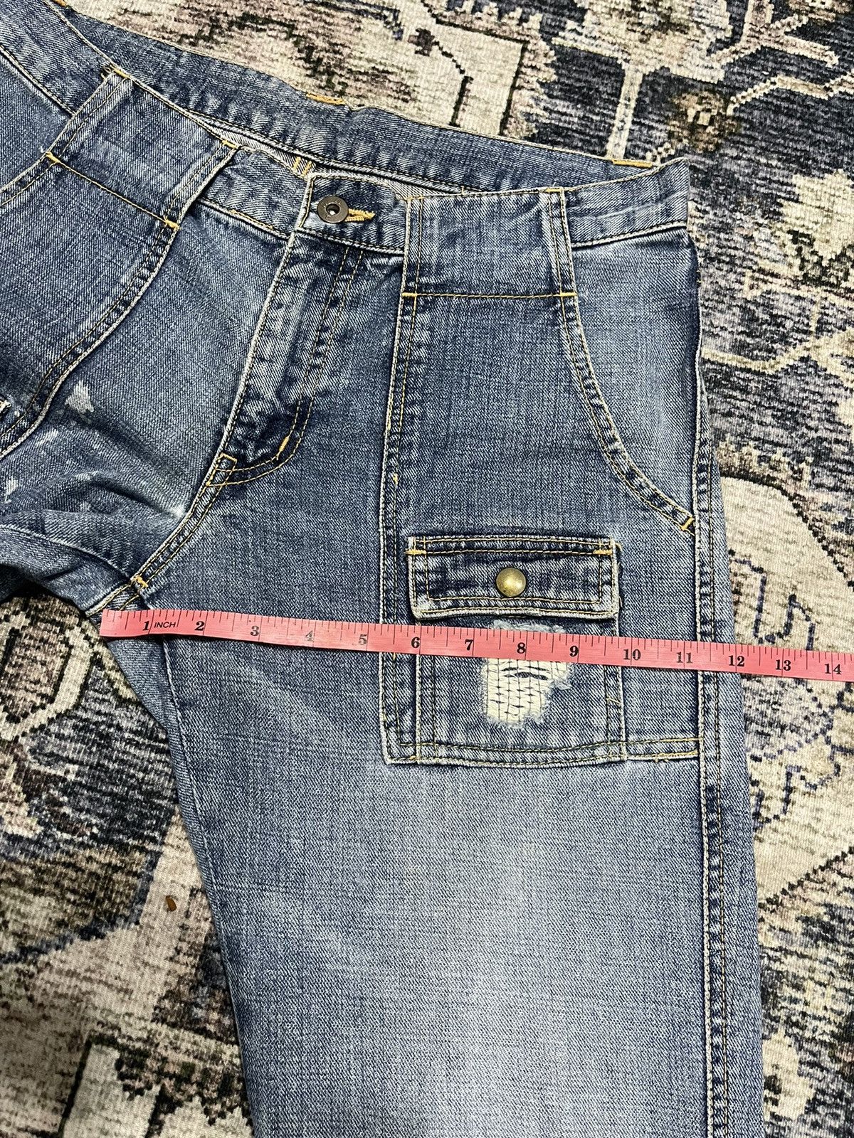 Boycott × If Six Was Nine × Vintage Vintage BOYCOTT Bush Pants Distressed Denim Pants Size US 33 - 22 Thumbnail