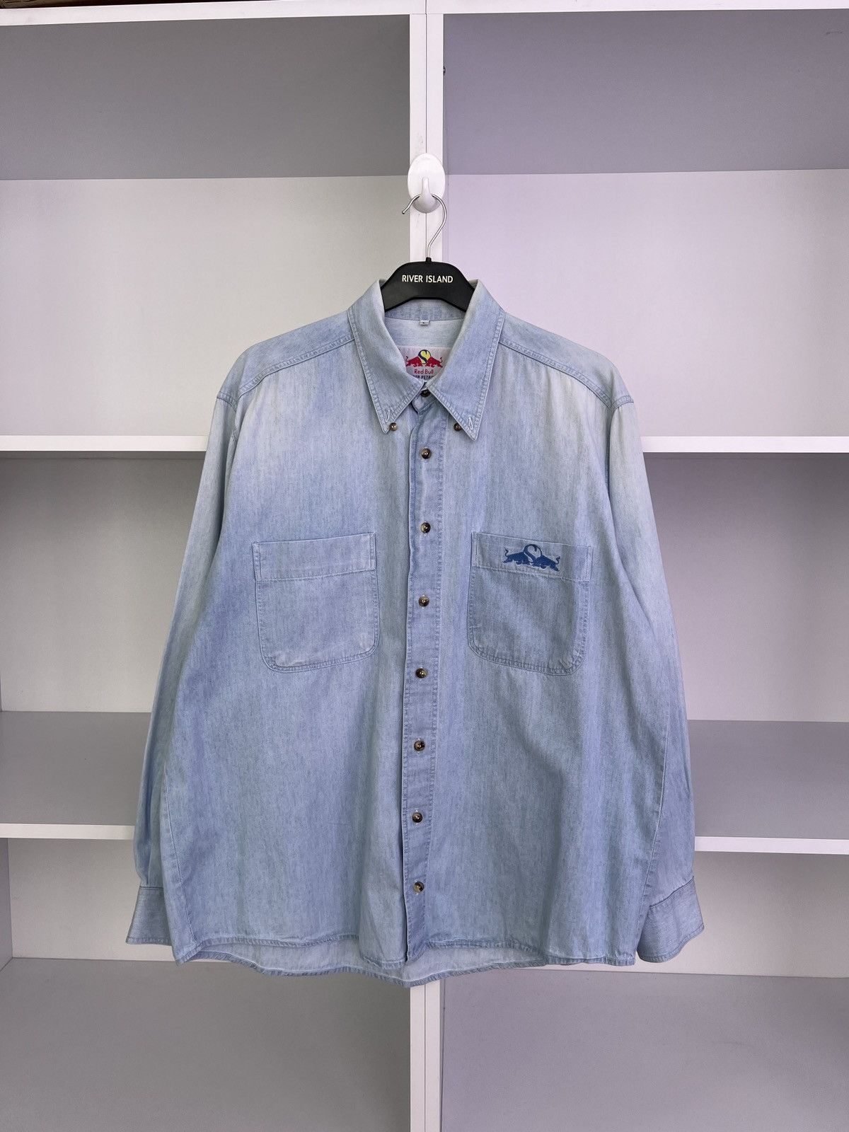 Red Bull × Vintage Vintage Petronas Red Bull Racing Button Up shirt Size US L / EU 52-54 / 3 - 2 Thumbnail