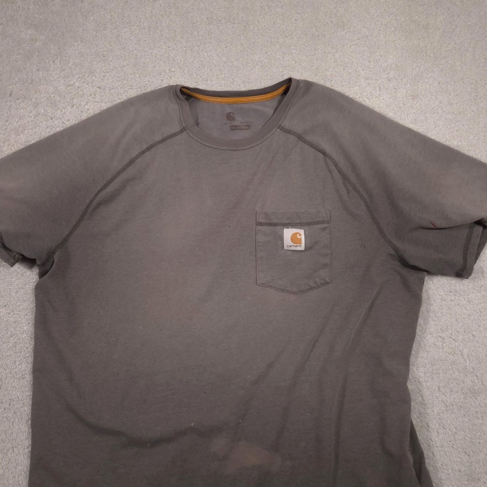 Carhartt Carhartt Shirt Mens XL Gray Pocket Workwear Relaxed Fit Tagless Tee Crewneck Short Sleeve Jersey Cotton Size US XL / EU 56 / 4 - 3 Thumbnail