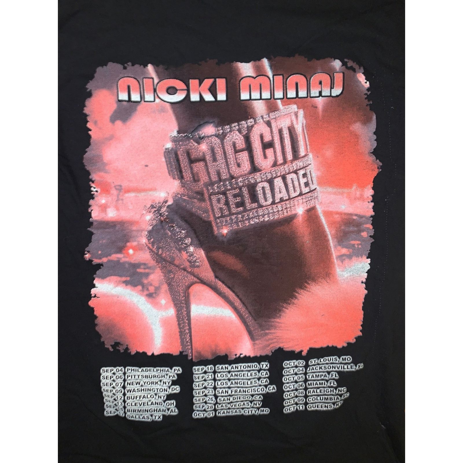 Rap Tees Nicki Minaj Pink Friday 2 Tour T Shirt Gag City 2024 Black S Size US S / EU 44-46 / 1 - 7 Thumbnail