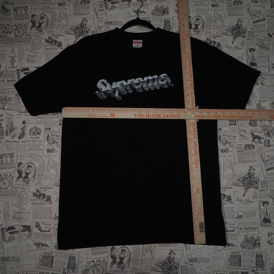 Supreme Medium - Supreme Superman 3D chrome hypebeast black t-shirt Size US M / EU 48-50 / 2 - 4 Thumbnail