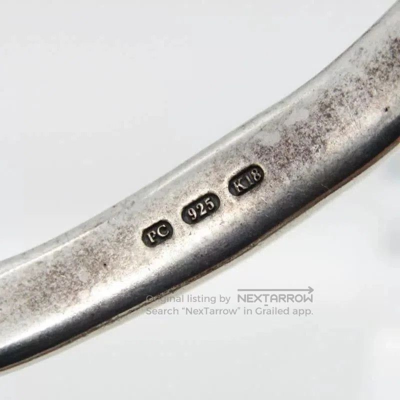 Porter Classic porter classic silver bangle with gold charm. Size ONE SIZE - 4 Thumbnail