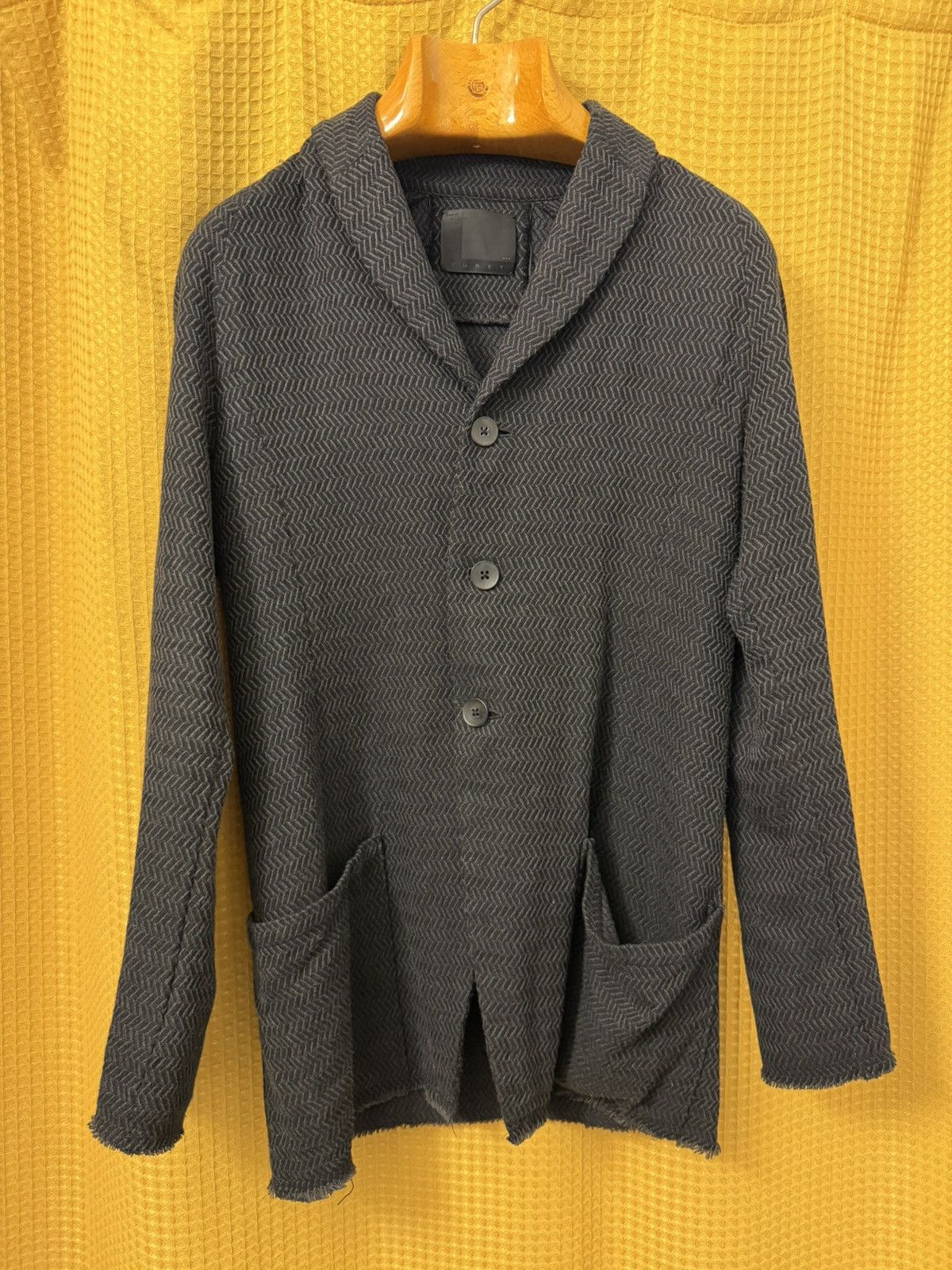Japanese Brand Ouret Three Button Elongated Cotton Cardigan Size US M / EU 48-50 / 2 - 1 Thumbnail