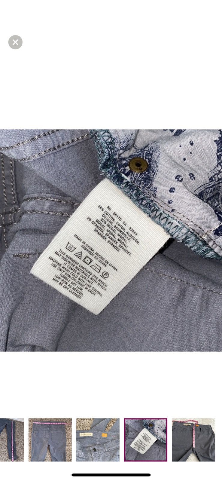 Anthropologie Anthropologie pilcro + the letterpress serif skinny pants Size 27" / US 4 / IT 40 - 4 Thumbnail