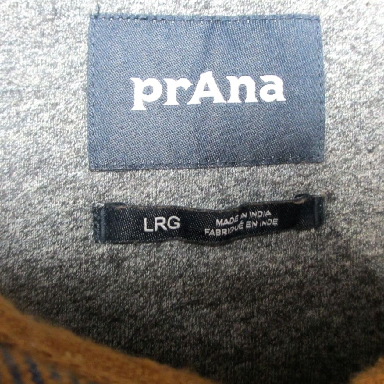 Prana prAna Shirt Jacket Mens Large Orange Blue Plaid Flannel Lando Pearl Snap Shacket Outdoor Casual Hiking Lined Pocket Size US L / EU 52-54 / 3 - 2 Thumbnail