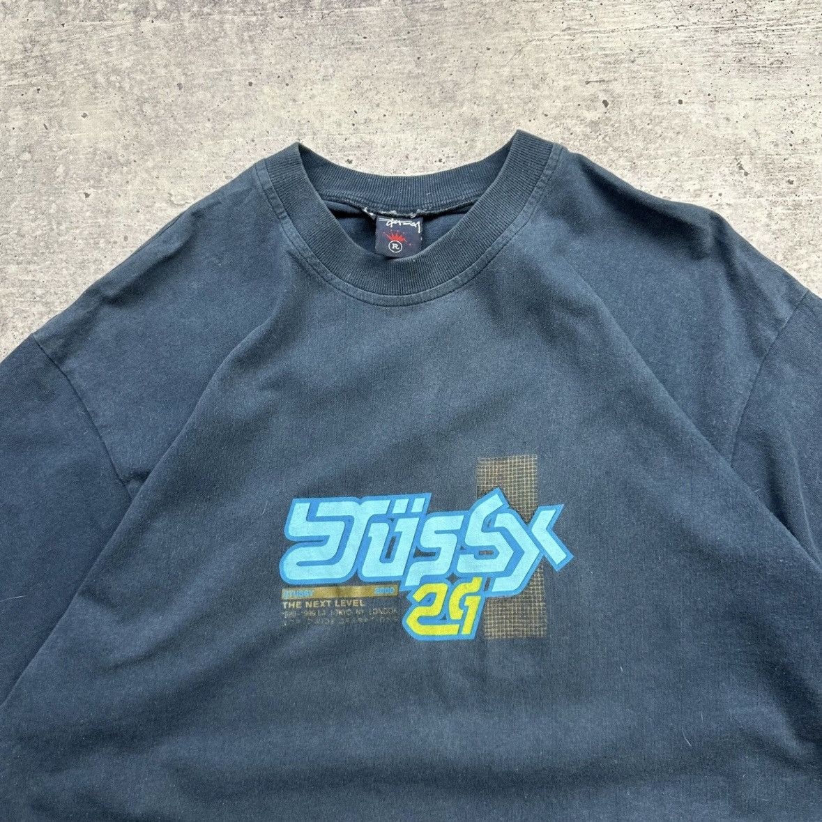 Stussy Vintage 00s Bjork stussy t shirt size Medium Blue Size US M / EU 48-50 / 2 - 4 Thumbnail
