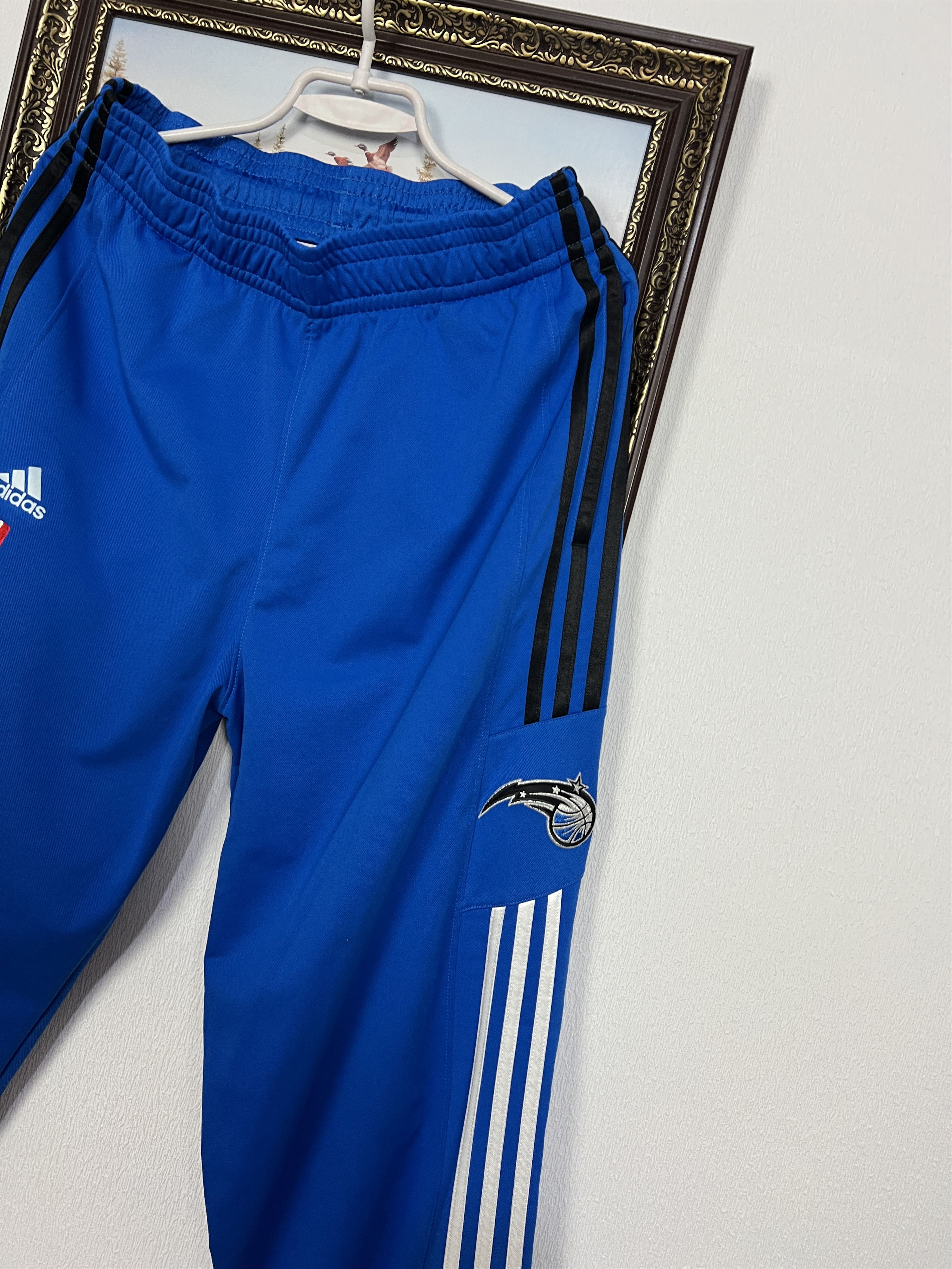 Adidas Orlando Magic Blue Pants NBA Sweatpants Warm Up Shooting Size US 32 / EU 48 - 2 Thumbnail