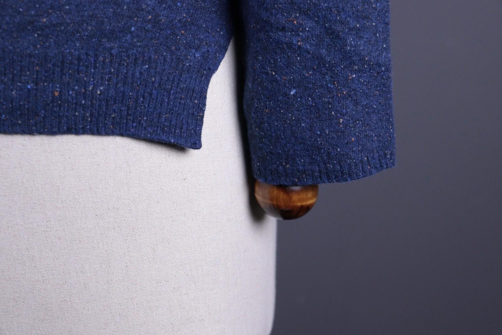 Designer Toast Rare Blue Merino Wool Silk Knit Sweater Size XS Size XS / US 0-2 / IT 36-38 - 11 Thumbnail