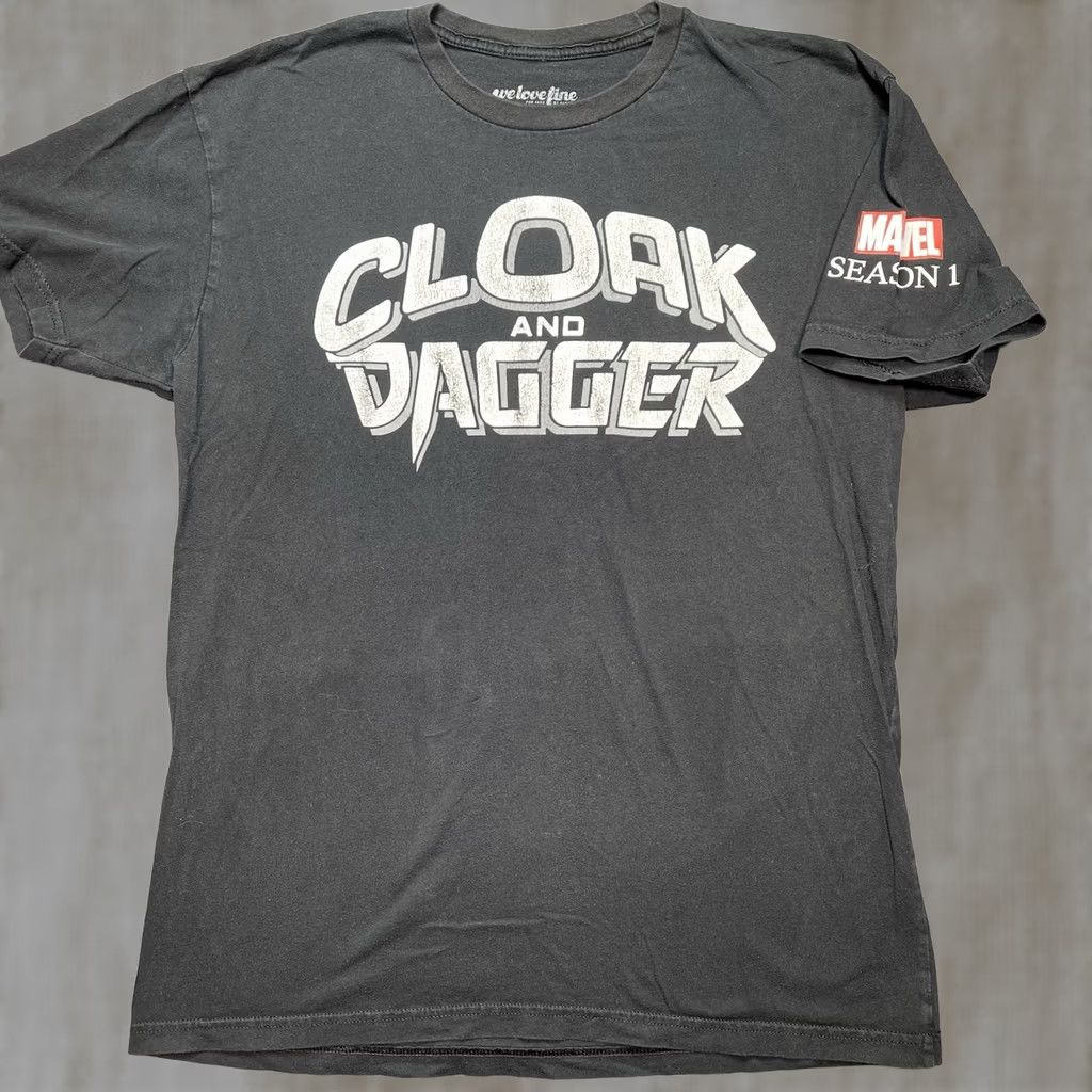 Vintage Cloak And Dagger Shirt Marvel Men L Black RARE We Love Fine Season 1 Size US L / EU 52-54 / 3 - 1 Thumbnail