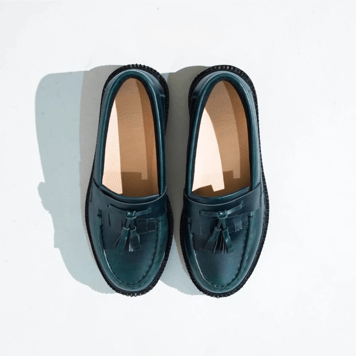 Ivy Crew × Leather × SIMPLE PROJECT Kurt Leather Loafer Green Size US 10 / EU 43 - 4 Thumbnail
