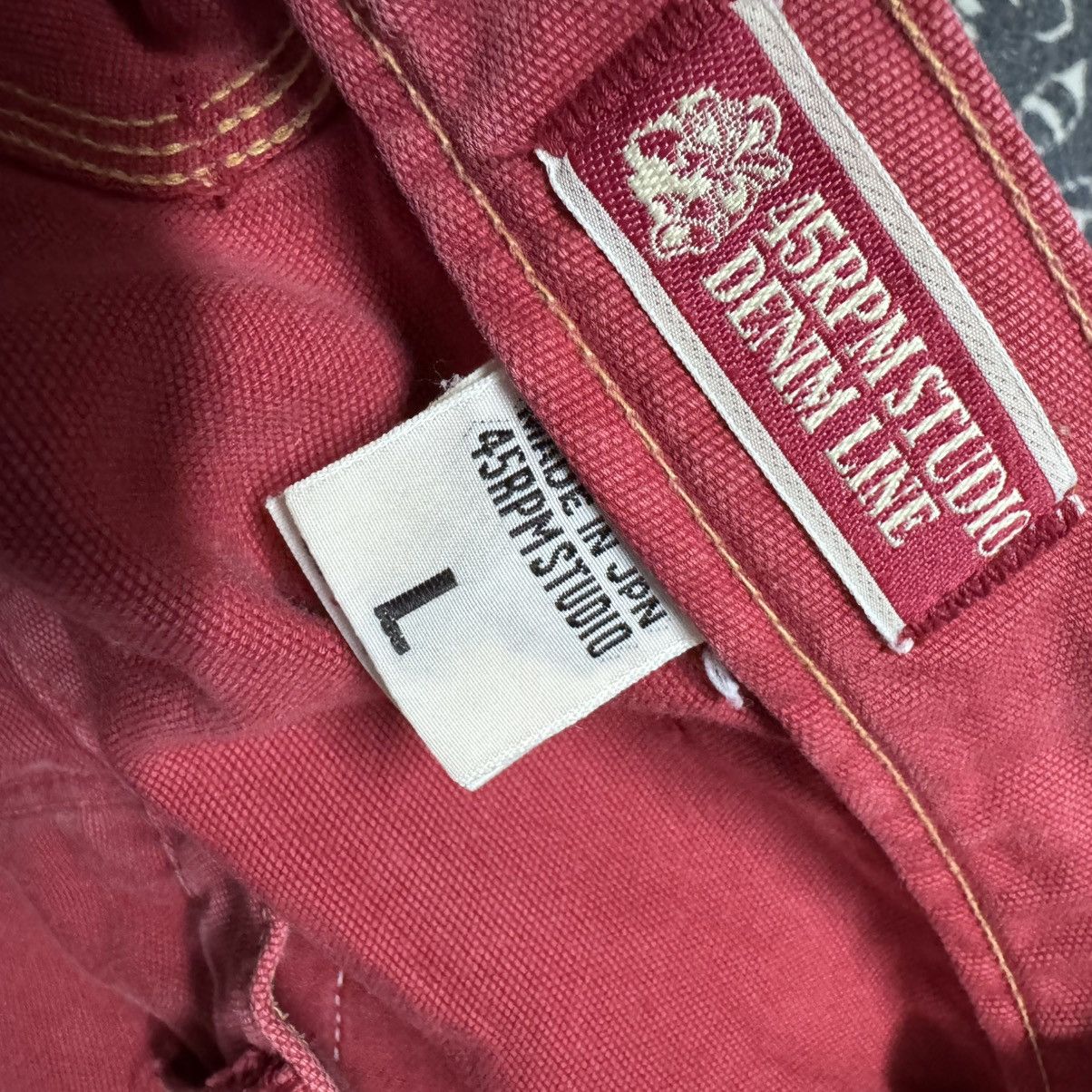45rpm Vintage 45rpm Double Knee Red Carpenter Pants Size US 29 - 19 Thumbnail